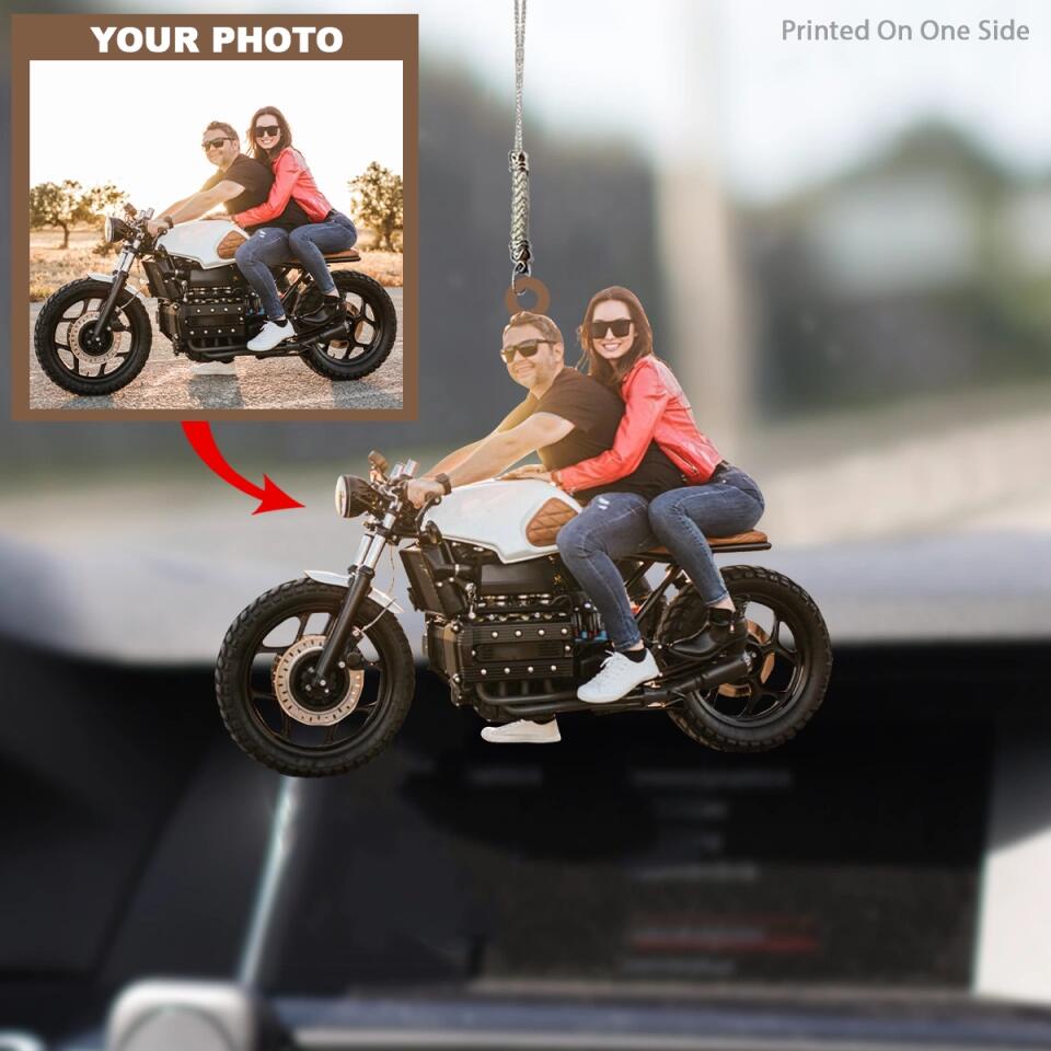 Personalized Car Hanging Ornament - Gift For Couple - Riding Partners For Life ARND037 AGCTD010