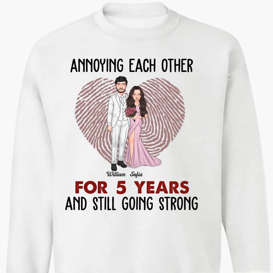 Personalized T-shirt - Gift For Couple - Annoying Each Other And Still Going Strong ARND037