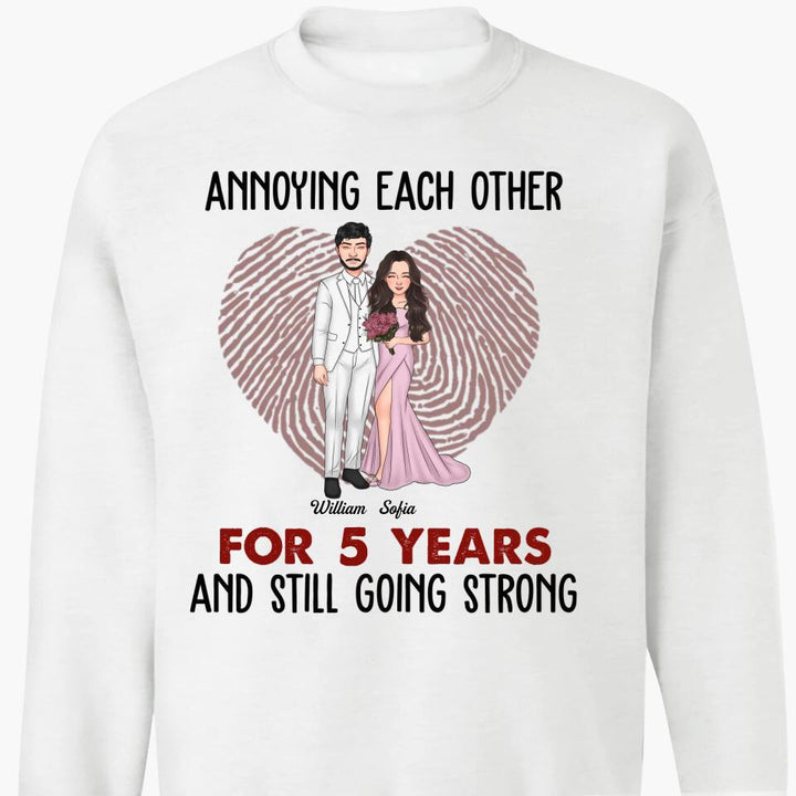 Personalized T-shirt - Gift For Couple - Annoying Each Other And Still Going Strong ARND037