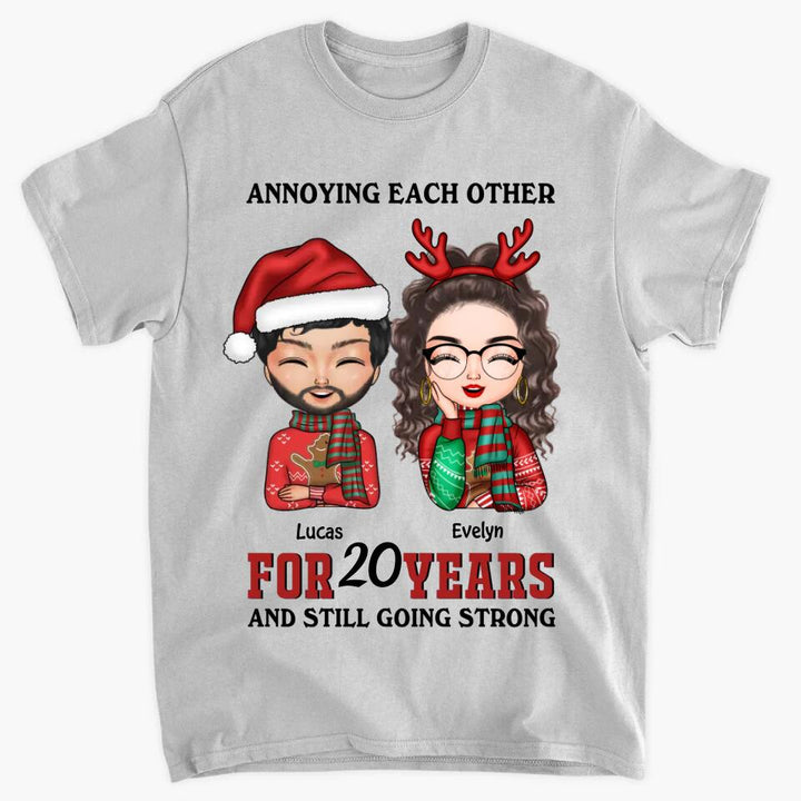 Personalized T-shirt - Gift For Couple - Annoying Each Other Christmas