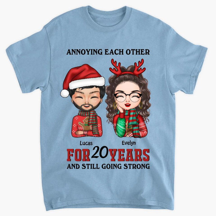 Personalized T-shirt - Gift For Couple - Annoying Each Other Christmas