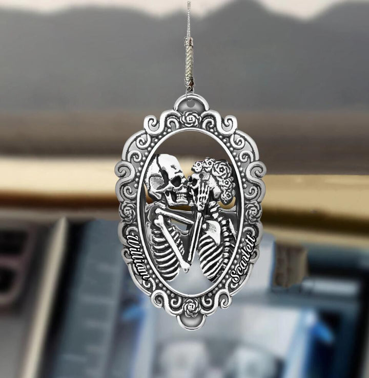Personalized Car Hanging Ornament - Gift For Couple - From Our First Kiss ARND036
