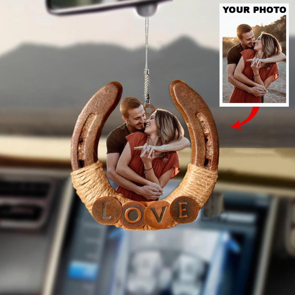 Personalized Car Hanging Ornament - Gift For Couple - Couple Goal ARND036 AGCVL009