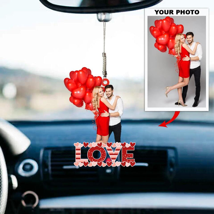 Personalized Car Hanging Ornament - Gift For Couple - To My Love ARND005 AGCHD009