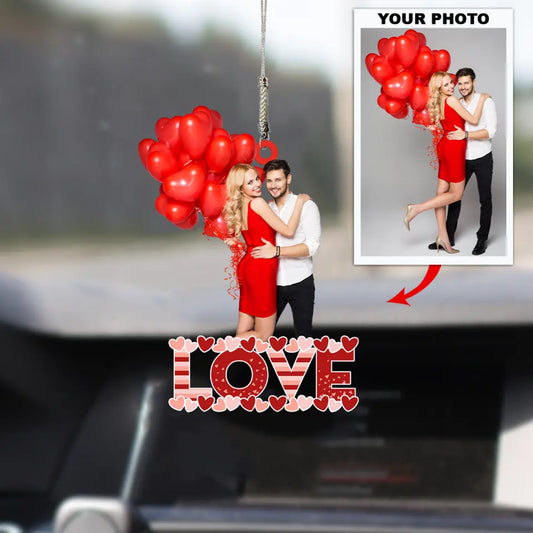 Personalized Car Hanging Ornament - Gift For Couple - To My Love ARND005 AGCHD009