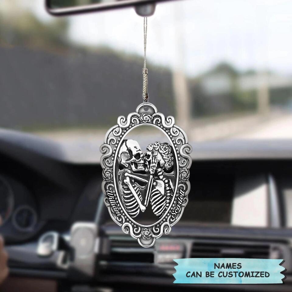 Personalized Car Hanging Ornament - Gift For Couple - From Our First Kiss ARND036