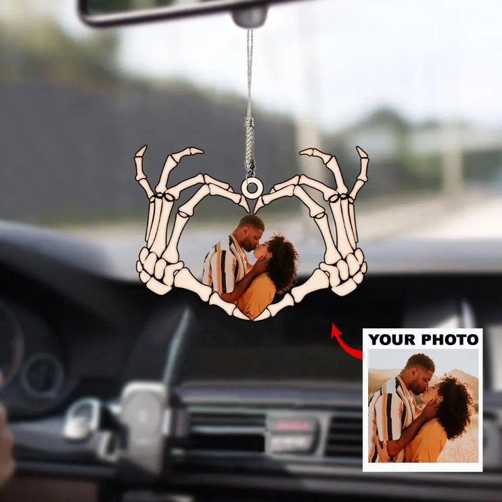 Personalized Car Hanging Ornament - Gift For Couple - Till Death Do Us Part ARND0014 AGCPD021