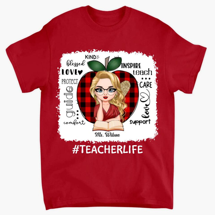 Personalized T-shirt - Gift For Teacher - Inspire Teach Care ARND005