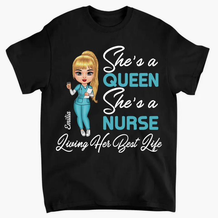 Personalized T-shirt - Gift For Nurse - Living My Best Life ARND018