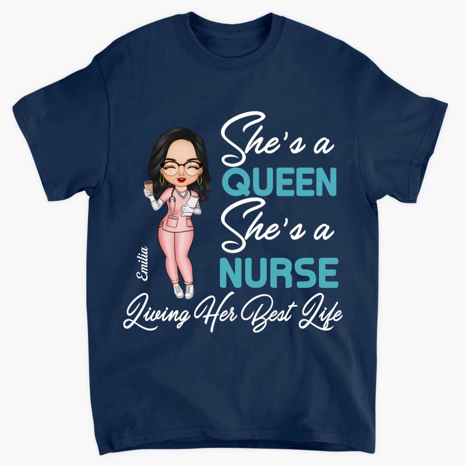 Personalized T-shirt - Gift For Nurse - Living My Best Life ARND018