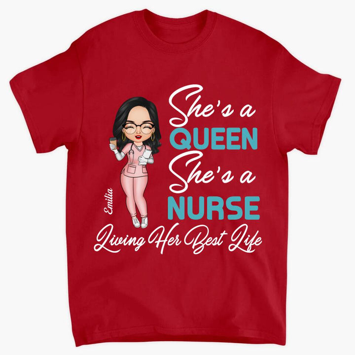 Personalized T-shirt - Gift For Nurse - Living My Best Life ARND018