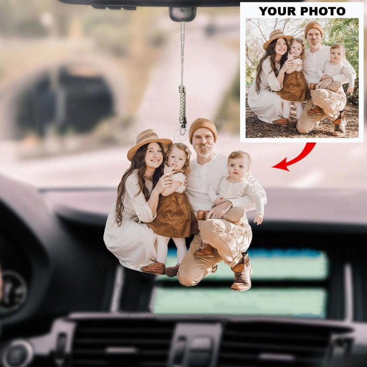 Personalized Car Hanging Ornament - Gift For Family - My Family ARND036 AGCVL013