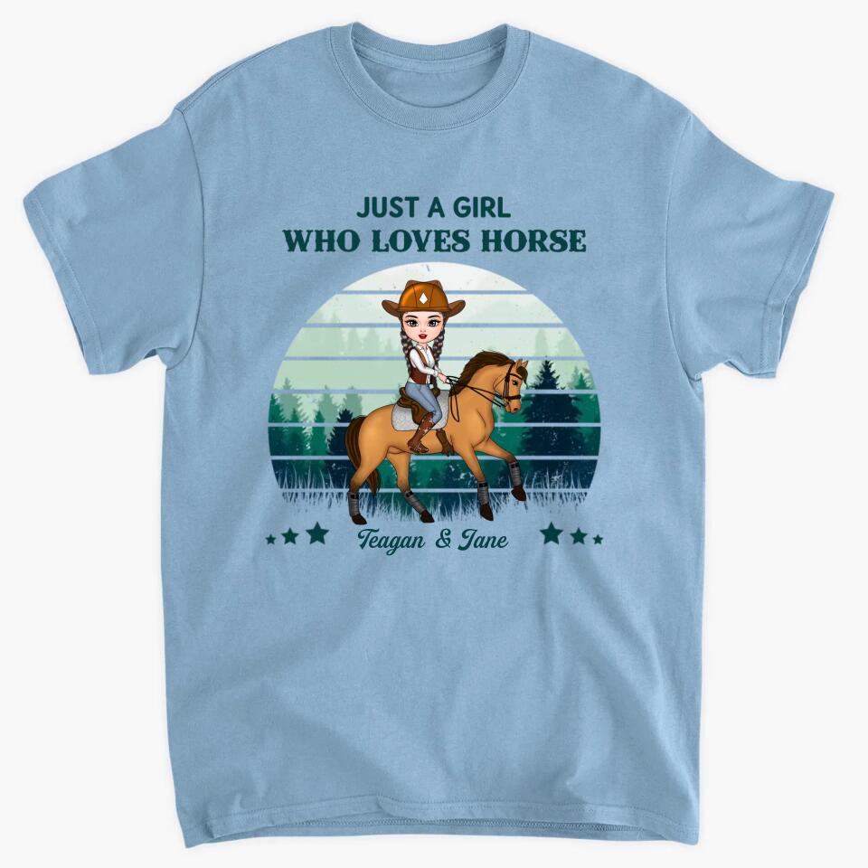 Personalized Hoodie - Gift For Horse Lover - Just A Girl Who Love Horse ARND037