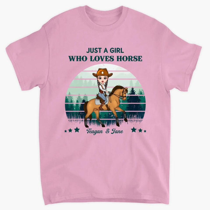 Personalized Hoodie - Gift For Horse Lover - Just A Girl Who Love Horse ARND037