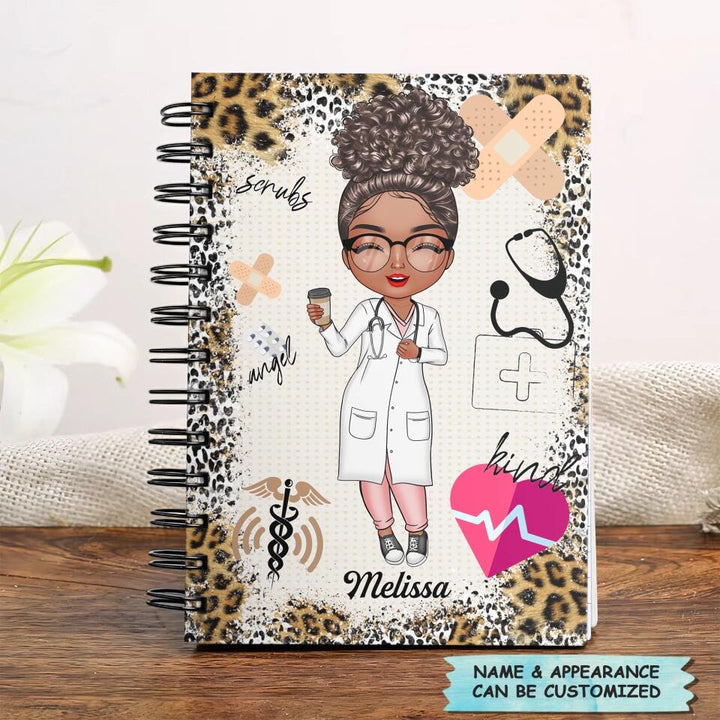 Personalized Spiral Journal - Gift For Nurse - Nurse Life Scrubs ARND0014
