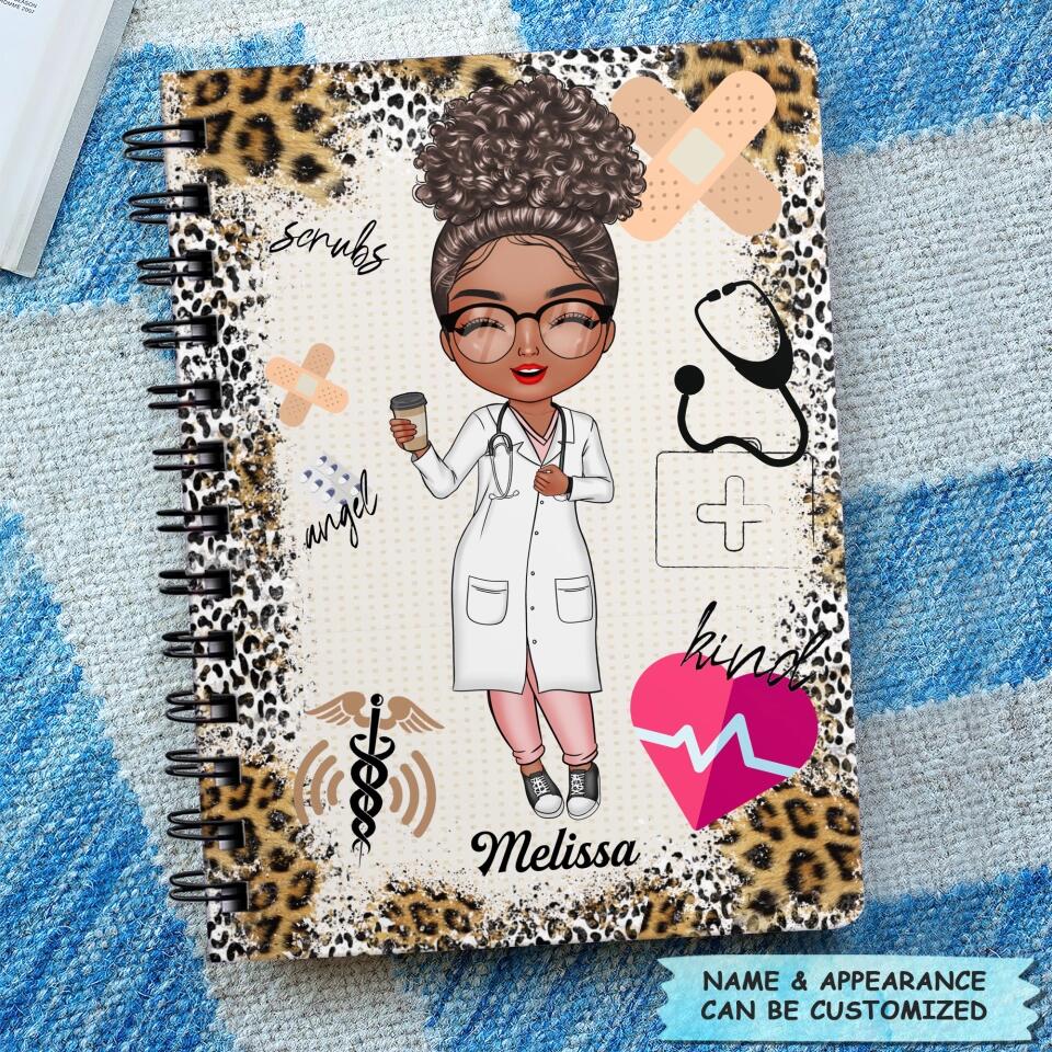 Personalized Spiral Journal - Gift For Nurse - Nurse Life Scrubs ARND0014