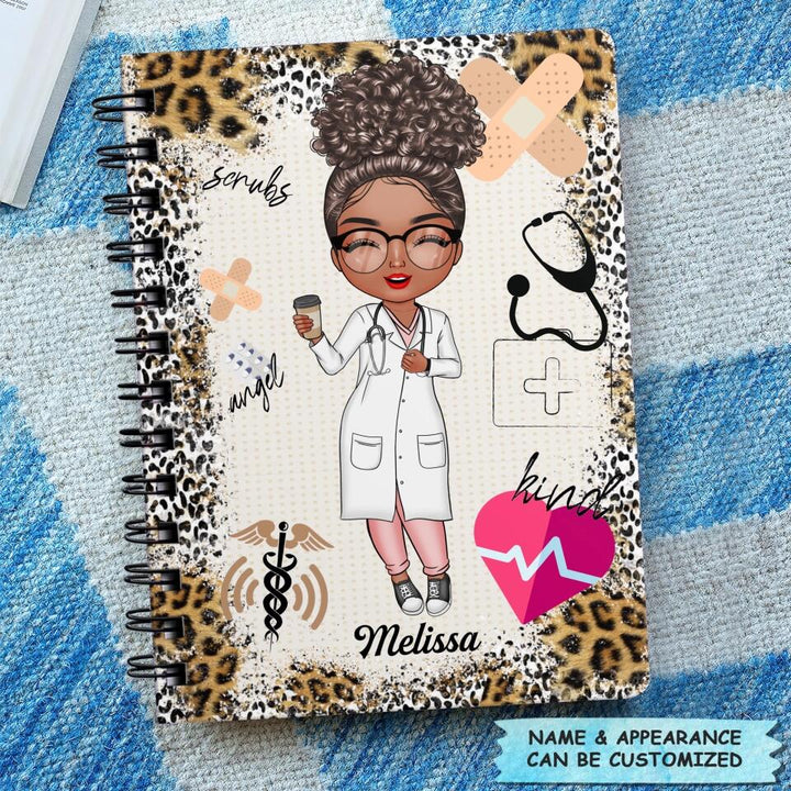 Personalized Spiral Journal - Gift For Nurse - Nurse Life Scrubs ARND0014