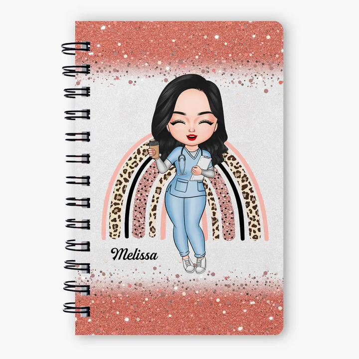 Personalized Spiral Journal - Gift For Nurse - Love Nurse Life ARND005