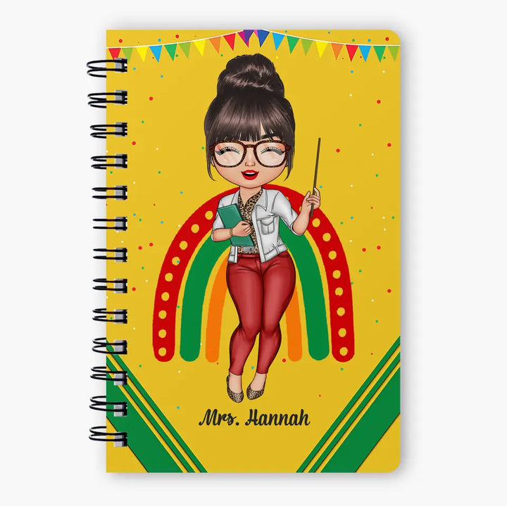 Personalized Spiral Journal - Gift For Teacher - It's A Good Day To Teach Tiny Humans ARND005