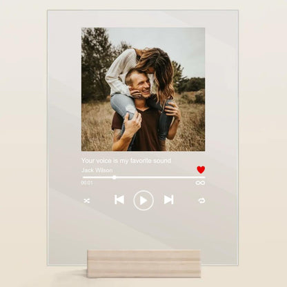 Personalized Acrylic Plaque - Gift For Couple - From Our First Kiss ARND036