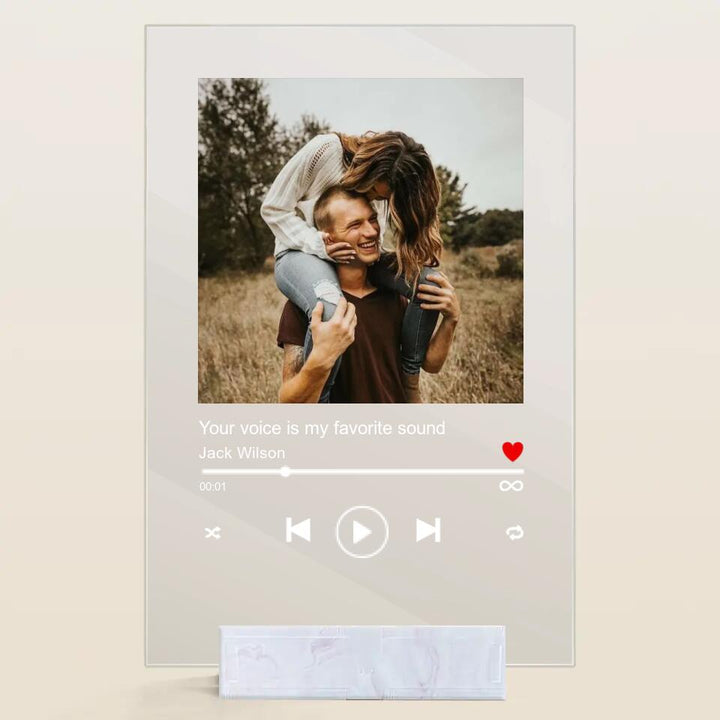 Personalized Acrylic Plaque - Gift For Couple - From Our First Kiss ARND036