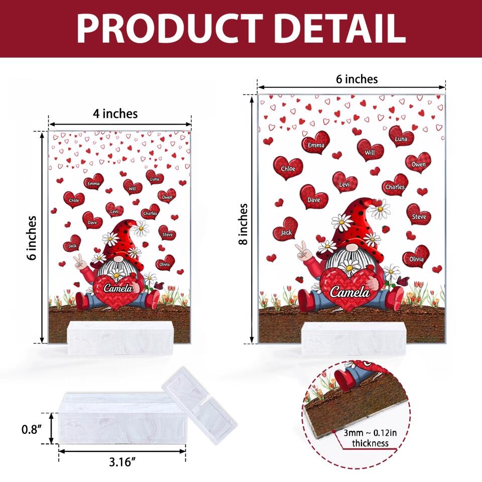 Personalized Acrylic Plaque - Gift For Grandma - Nana Sweethearts ARND0014