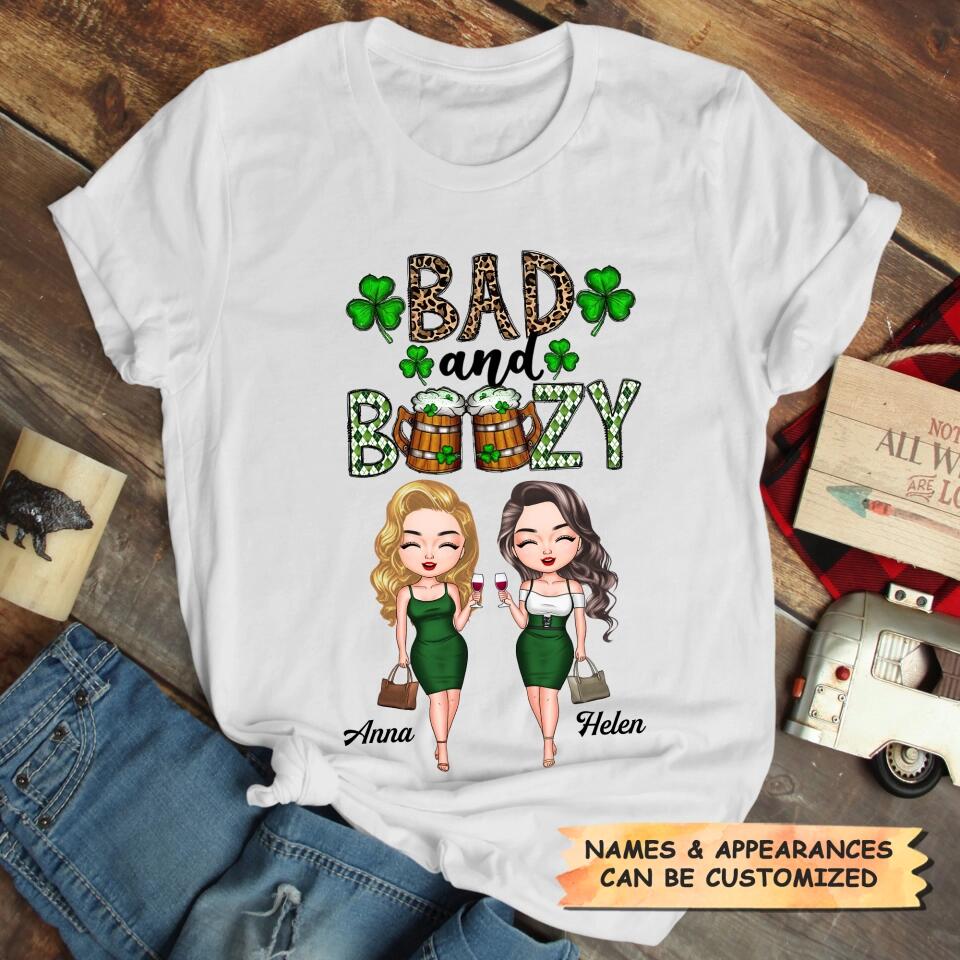 Personalized T-shirt - Gift For Friend - Bad And Boozy ARND0014