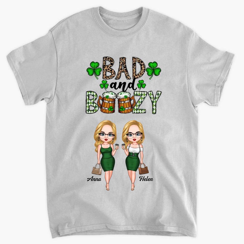Personalized T-shirt - Gift For Friend - Bad And Boozy ARND0014