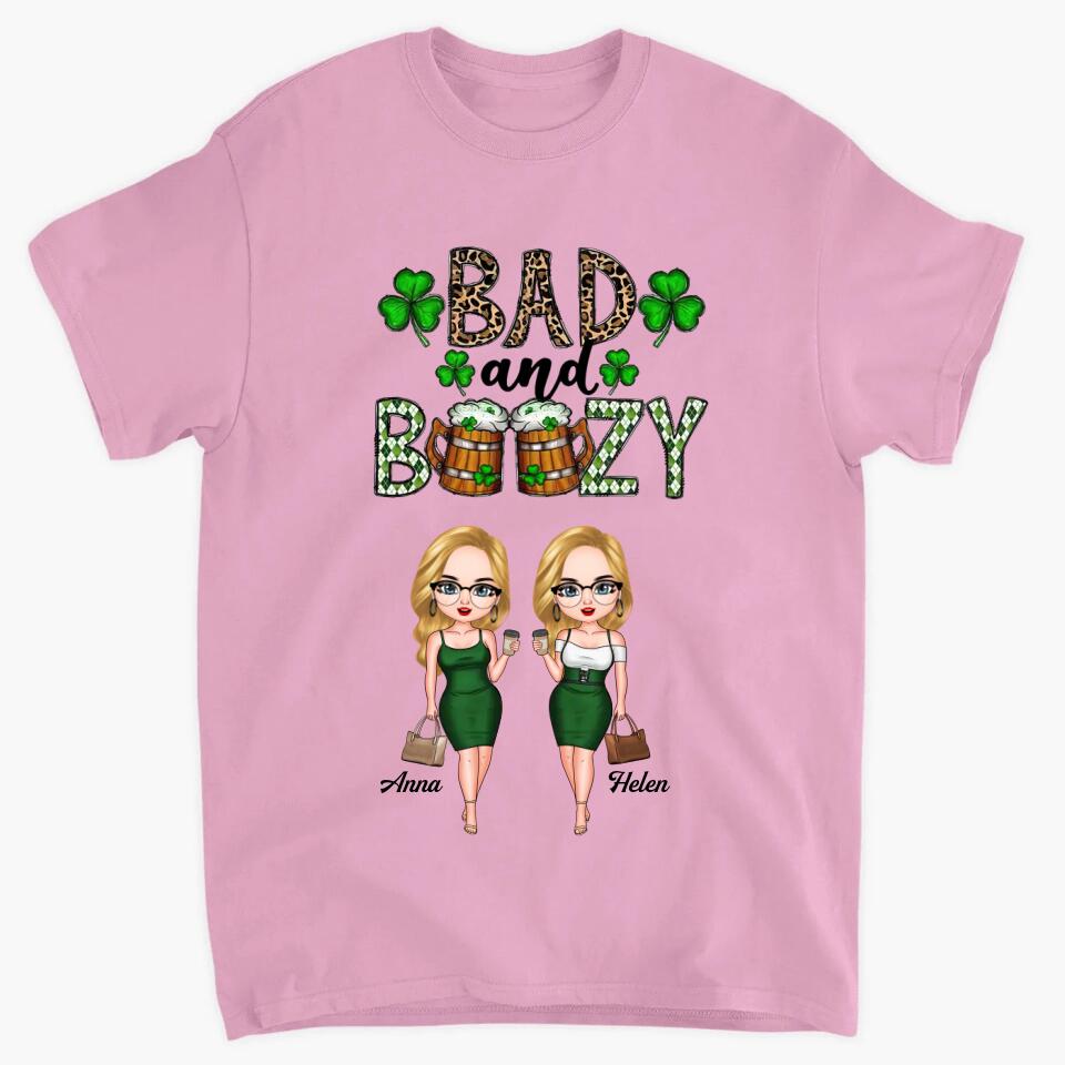 Personalized T-shirt - Gift For Friend - Bad And Boozy ARND0014