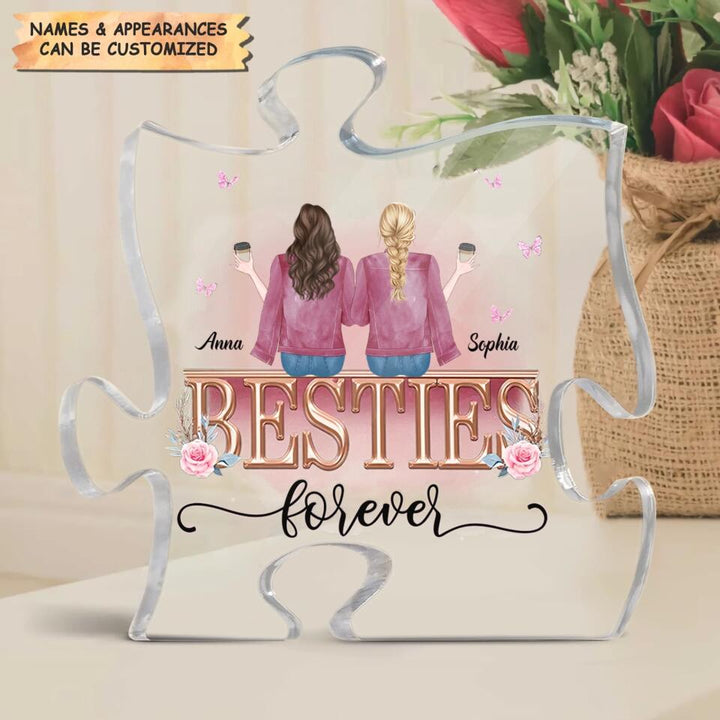Personalized Puzzle Acrylic Plaque - Gift For Friend - Besties ARND005