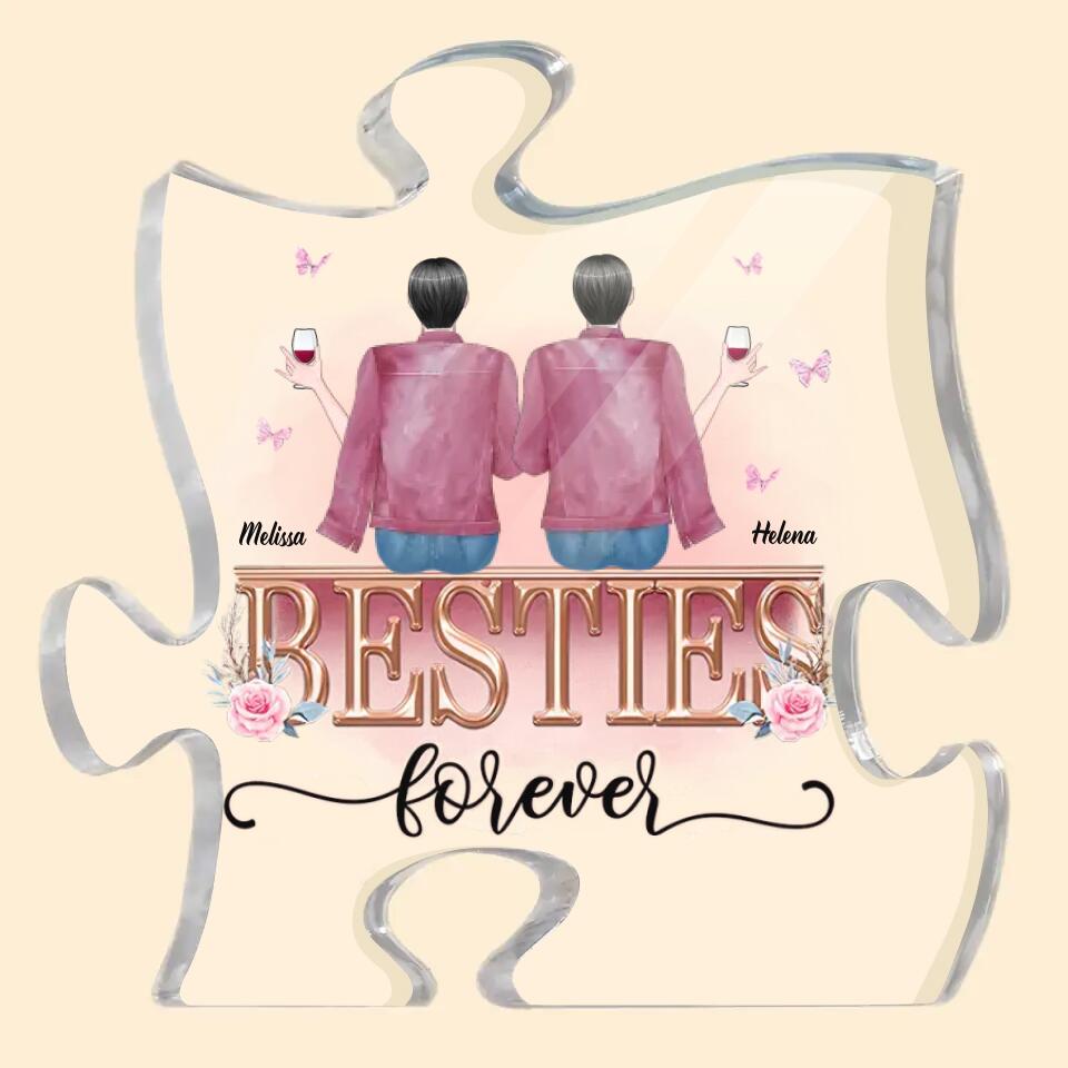 Personalized Puzzle Acrylic Plaque - Gift For Friend - Besties ARND005