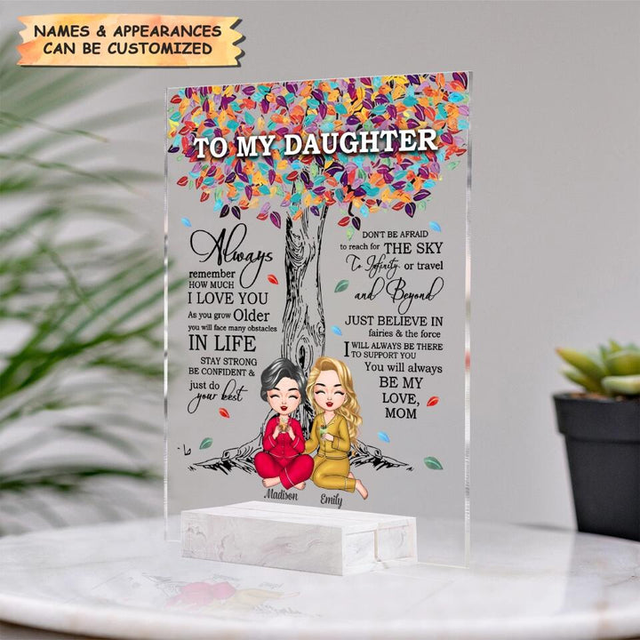 Personalized Acrylic Plaque - Gift For Family - To My Daughter ARND037