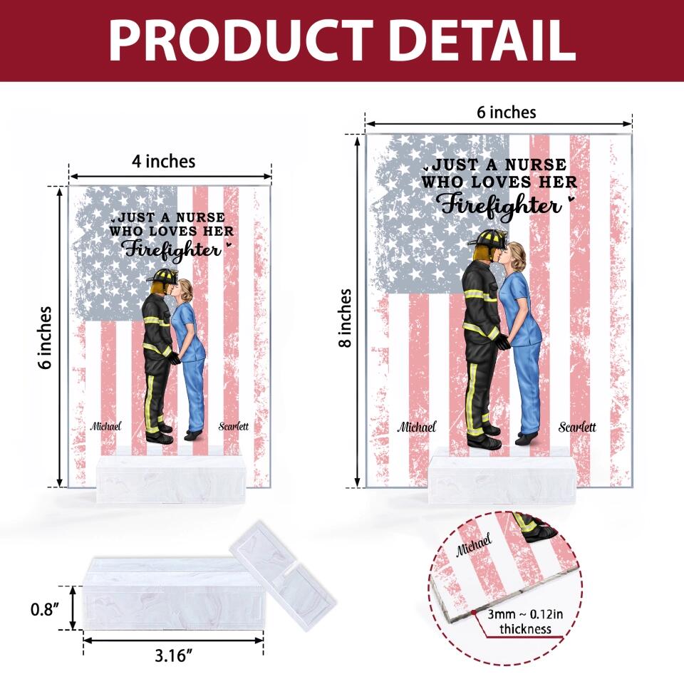 Personalized Acrylic Plaque - Gift For Couple - It's A Beautiful Day To Save Lives ARND0014