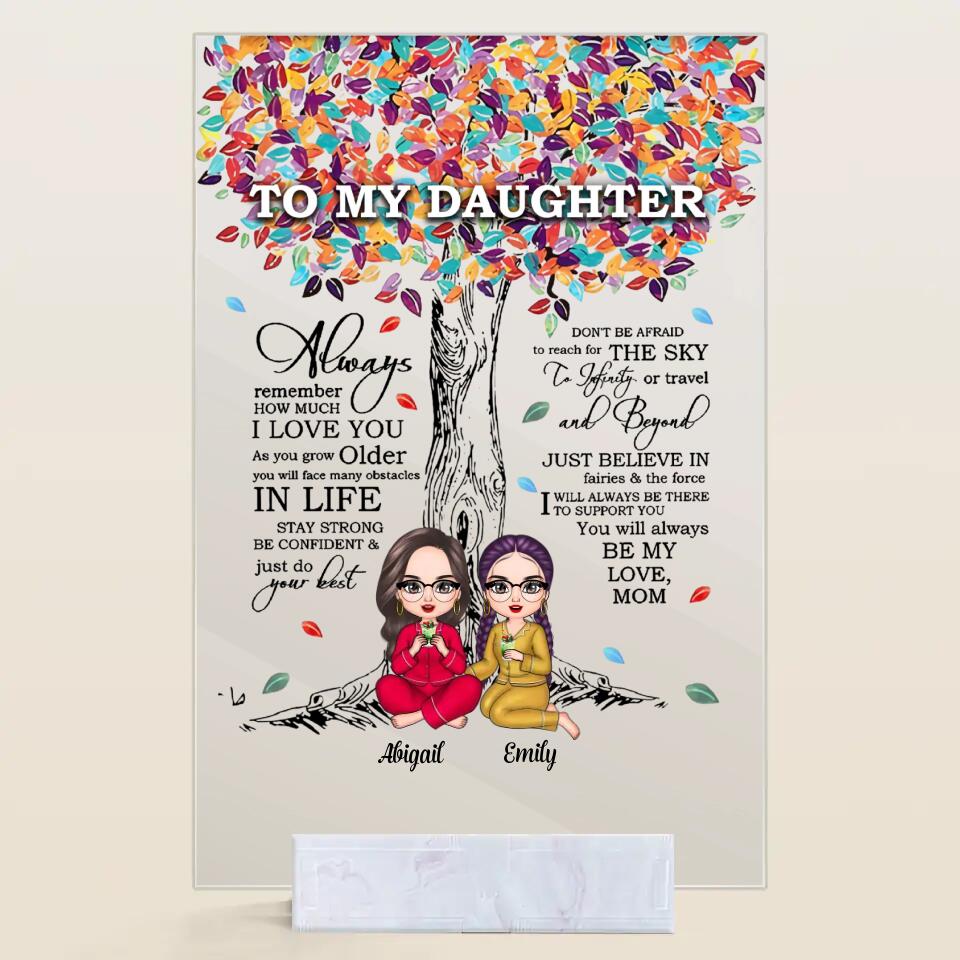 Personalized Acrylic Plaque - Gift For Family - To My Daughter ARND037
