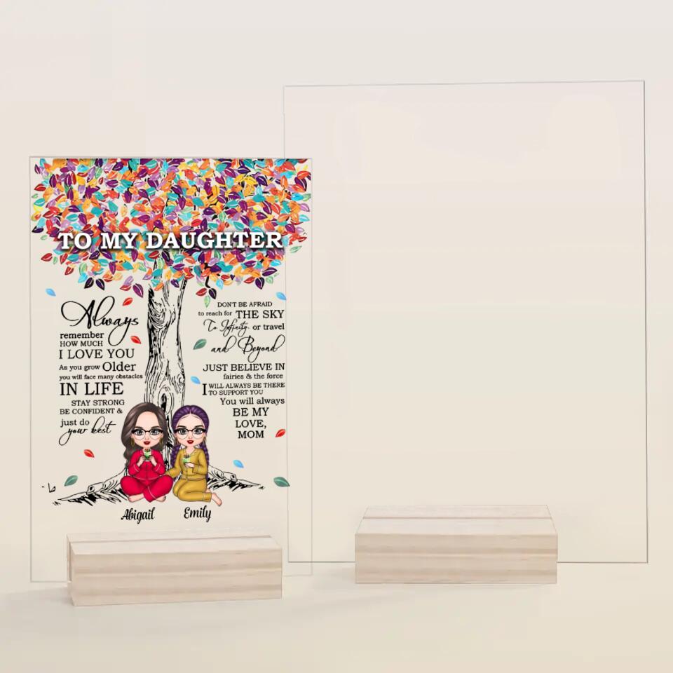 Personalized Acrylic Plaque - Gift For Family - To My Daughter ARND037