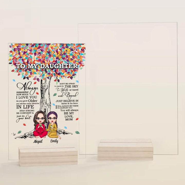 Personalized Acrylic Plaque - Gift For Family - To My Daughter ARND037