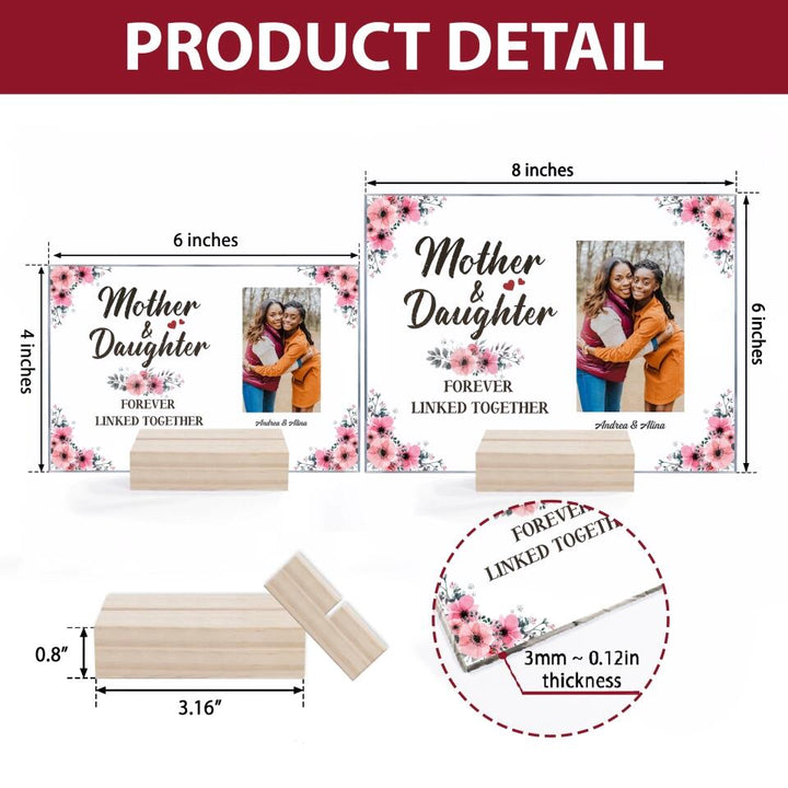 Personalized Acrylic Plaque - Gift For Family Member - Mother And Daughters ARND005