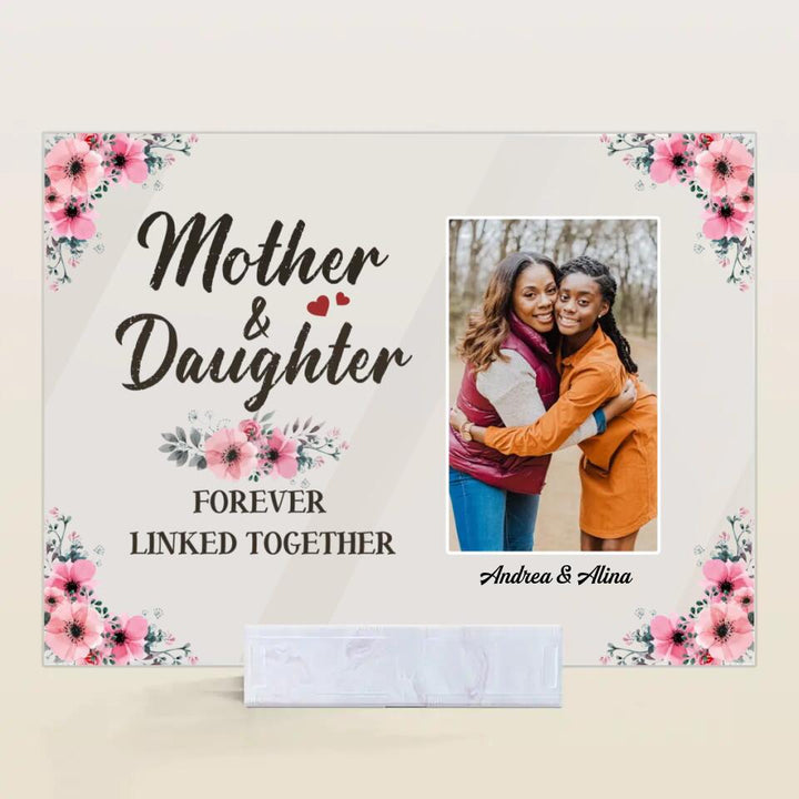 Personalized Acrylic Plaque - Gift For Family Member - Mother And Daughters ARND005