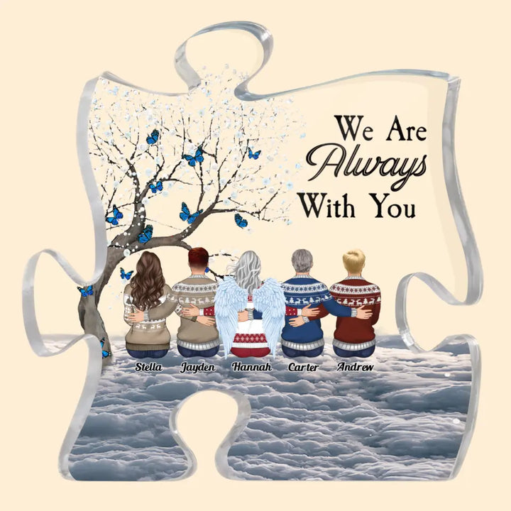 Personalized Puzzle Acrylic Plaque - Gift For Family - A Piece Of My Heart Is In Heaven ARND037