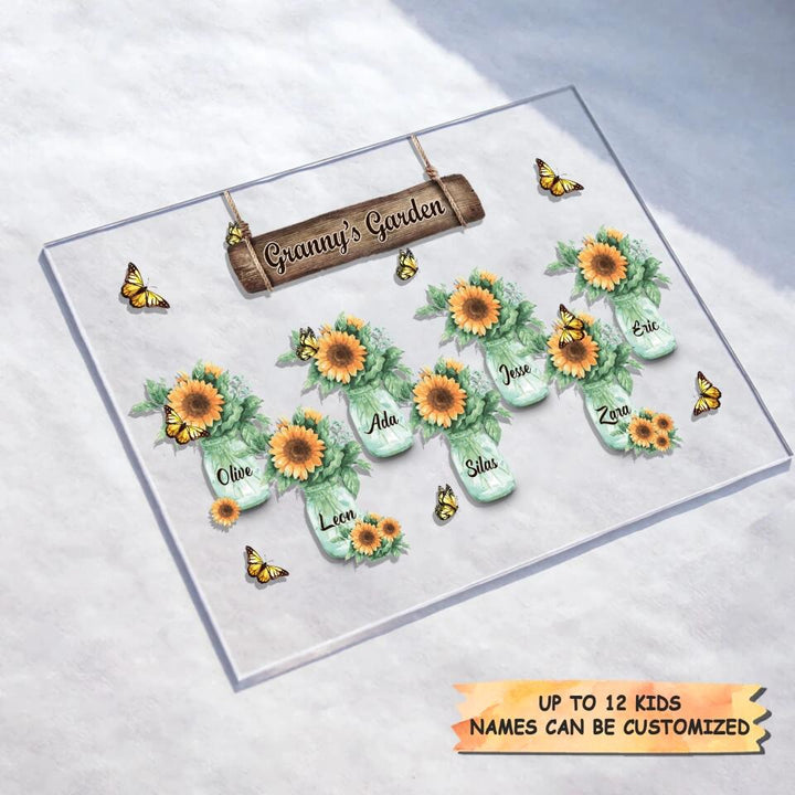 Personalized Acrylic Plaque - Gift For Grandma - Grandma's Garden ARND037