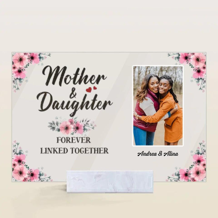 Personalized Acrylic Plaque - Gift For Family Member - Mother And Daughters ARND005