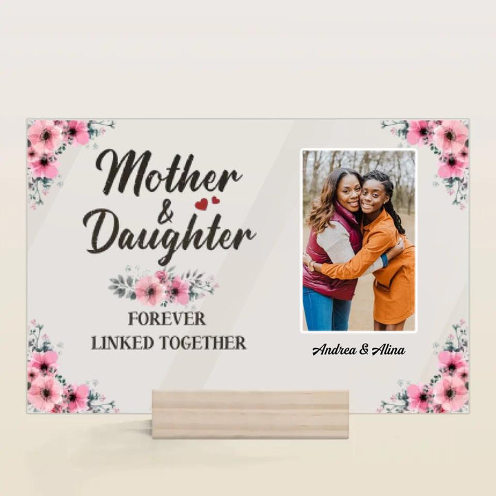 Personalized Acrylic Plaque - Gift For Family Member - Mother And Daughters ARND005