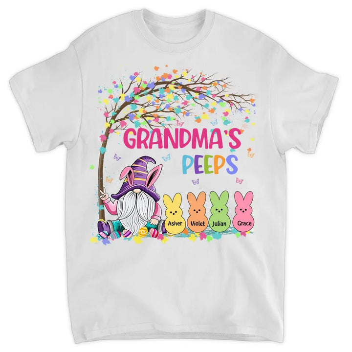 Grandma's Peeps - Personalized T-shirt - Easter Gift For Grandma