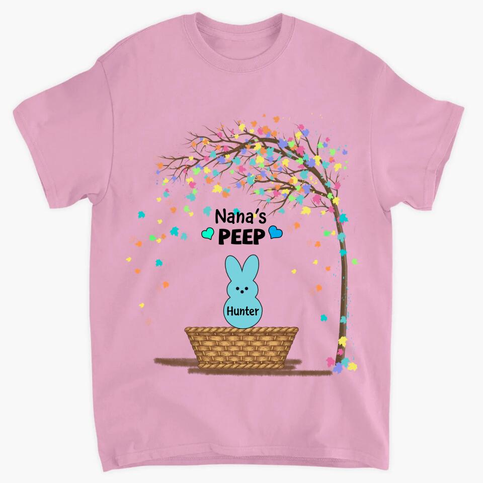 Grandma's Peeps Easter - Personalized T-shirt - Easter Gift For Grandma