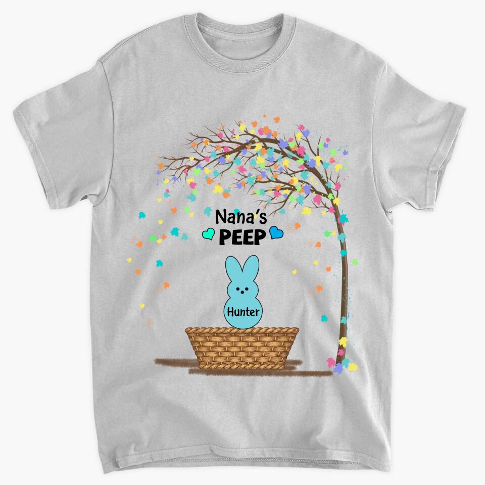 Grandma's Peeps Easter - Personalized T-shirt - Easter Gift For Grandma
