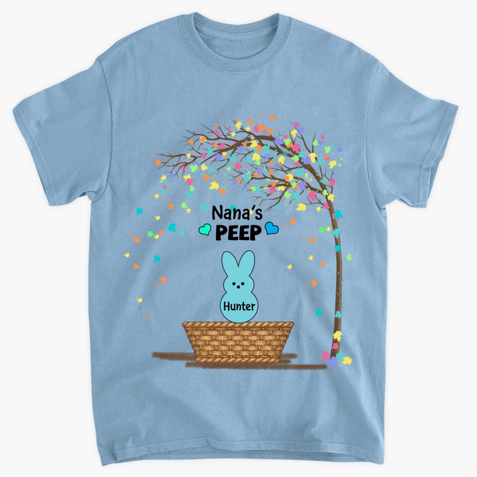Grandma's Peeps Easter - Personalized T-shirt - Easter Gift For Grandma