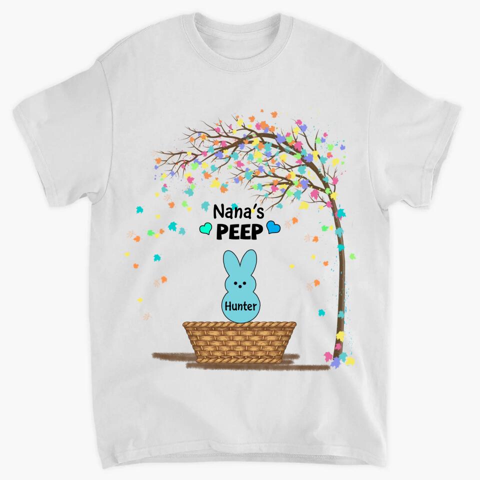 Grandma's Peeps Easter - Personalized T-shirt - Easter Gift For Grandma
