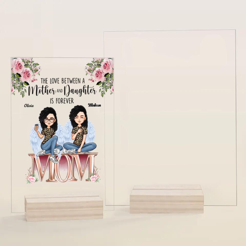 Personalized Acrylic Plaque - Gift For Mom - Forever Linked Together ARND018
