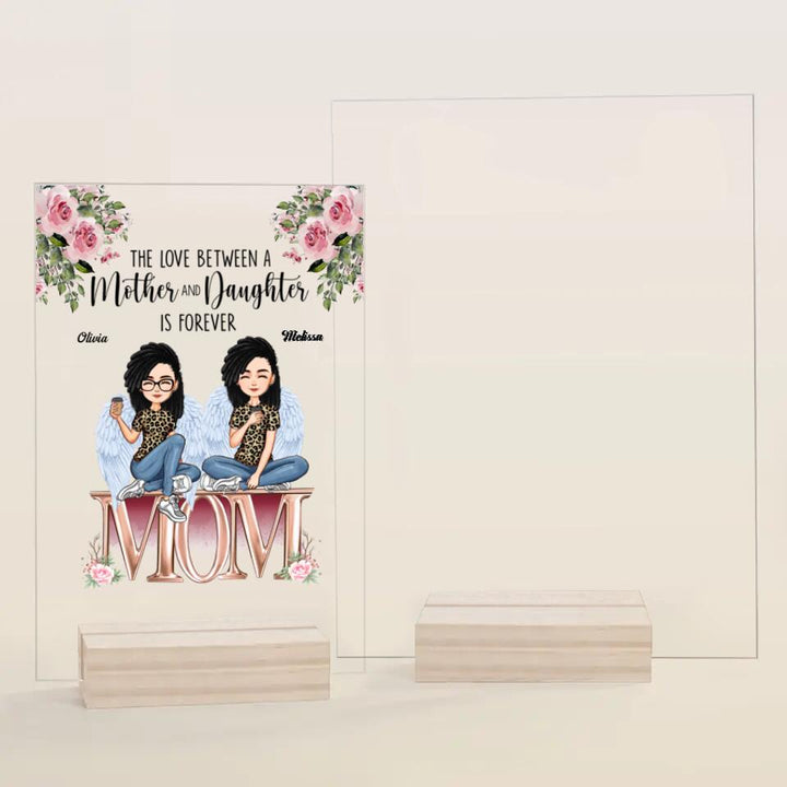 Personalized Acrylic Plaque - Gift For Mom - Forever Linked Together ARND018
