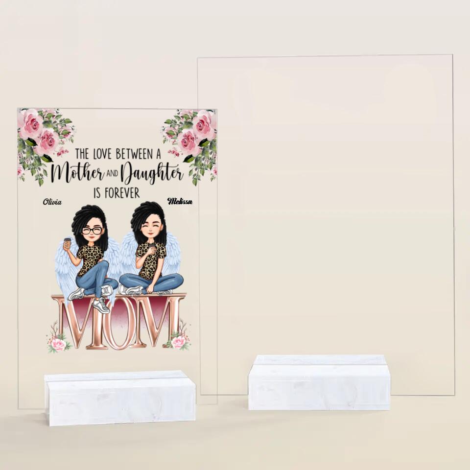 Personalized Acrylic Plaque - Gift For Mom - Forever Linked Together ARND018
